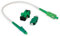 Conectra® - Glasfaserkabel Set mit passenden Adaptern | LC/APC auf SC/APC | Farbe Weiß | OS2 | Singlemode | Simplex | ideal für FTTH Heimnetzwerke (Länge 25 cm)