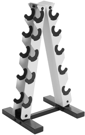 5-Tier Hantelständer Stahl Hantelablage Gewicht Hantel Rack Gewicht Halterung A-Frame Form Hantel Halterung für Home Gym