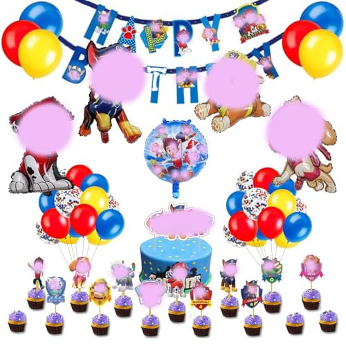 Hihting Dog Patrol Birthday Party Decorations, Paw Dog Birthday Decorations, Dog Patrol Party Supplies, Children's Birthday Parties, Birthday Banners, Balloons, Cake Inserts and more