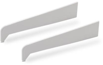 180mm Profile 22 Window & Door Sill End Caps (Pair) - White