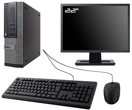 Dell PC Optiplex 790 SFF Ecran 22 Intel I7-2600 RAM 8Go SSD 960Go W10 WiFi