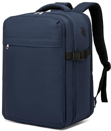 KONO Zaino 40x20x25 Ryanair Bagaglio a Mano 20L, Zaino da Viaggio Aereo | Antifurto Borsa da Cabina, Leggero Impermeabile con Scomparto Laptop 15.6 Pollici, per Uomo Donna Viaggi Weekend, Blu