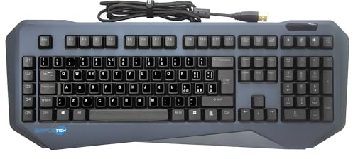 SIMPLETEK - Tastiera Meccanica Gaming RGB - Switch Meccanici Professionali + Adesivi Layout QWERTY Italiano - Colore Nero