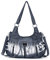 Angelkiss Große Geldbörsen und Handtaschen für Damen, gewaschenes Kunstleder, Crossbody, Hobo-Umhängetasche, Schultertasche, Handtasche, Z-grau, Large