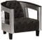 vidaXL Sessel Fernsehsessel Relaxsessel Loungesessel Clubsessel Cocktailsessel Ledersessel Armlehen Stuhl Sofa Couch Wohnzimmer Schwarz Echtleder Alu