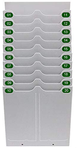 HONEY BEAR 20 Pocket Clip Racket Stand Halter für Clock Status Recorder Zeiger(Grau Halterung)