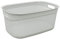 JVL Droplette Design Plastic Storage Basket, 33L, 25 x 55 x 37 cm Approx, Grey, One Size
