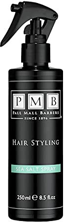 Pall Mall Barbers, Finest Hair Styling for Men Since 1896 - Sea Salt Spray for Hair - 250ml | Subtle Hold Mens Hair Styling Spray - Beach Waves Messy Undone Look