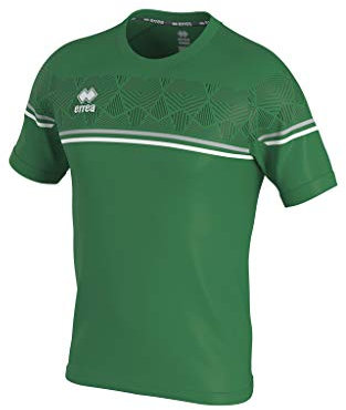 Errea Unisex T Diamantis Maglia Shirt, Grün/Grau/Weiß, XXXL