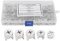 Nimoa 75Pcs Nockenmutter, Möbelverbinder Exzenterradmuttern Set Möbel Exzentrische Radmutter Set 3 in 1 Stecker Befestigungselement Hardware Tool für Möbel, Schubladen, Schränke