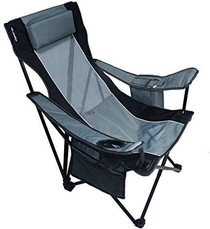 Kijaro Outdoor Sling Chair with Cooler Campingstuhl, Hallett Peak Grau, One Size