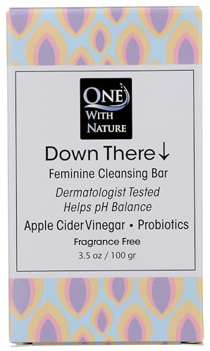 ONE WITH NATURE Fragrance Free Feminine Cleansing Bar, 3.5 OZ