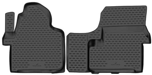Walser XTR Gummi Fussmatten Auto für Mercedes-Benz Sprinter 3-t/3,5t-/5-t (B906) 06/2006-2020, 100% passgenaue Auto Fußmatten, robuste Universal Fußmatte Auto, Gummimatten Auto