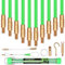 通用 11ft (3.35m) Fibreglass Electrical Fish Tape Kit - 16 Pieces Including 10 x 335mm Rods with Brass Connectors and Magnetic Tip - Ideal for Running Cable through Walls, Attics, and More