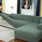 BOLUXIU Sofabezug, Eck Stretch-Sofabezug Stretch Sofabezug für 1/2/3/4 Sitzer（L-förmiges Ecksofa erfordert Zwei）