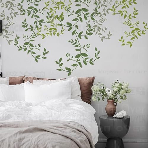 70cm Ivy Leaf Vine Vintage Schablone Mandala Schablonen Für Dekor Farbe Große Vorlage Wiederverwendbare Wände Große Vorlagen Zum Malen Nische Wandmöbel Fliesen Bodenfliesen Dekoration Rahmen