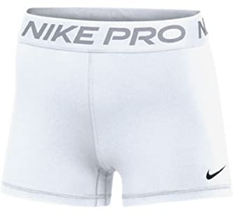 Nike Women's Pro 365 3 Inch Shorts (XS White)