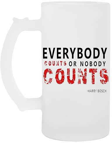 Vendax Everybody Counts Or Nobody Counts Bierkrug Aus Glas Glass Beer Mug Cup