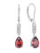 FJ Tropfen Hängend Ohrringe 925 Sterling Silber Granat Ohrringe Januar Geburtsstein Schmuck Geschenke für Damen Frauen Mutter Freundin Mama