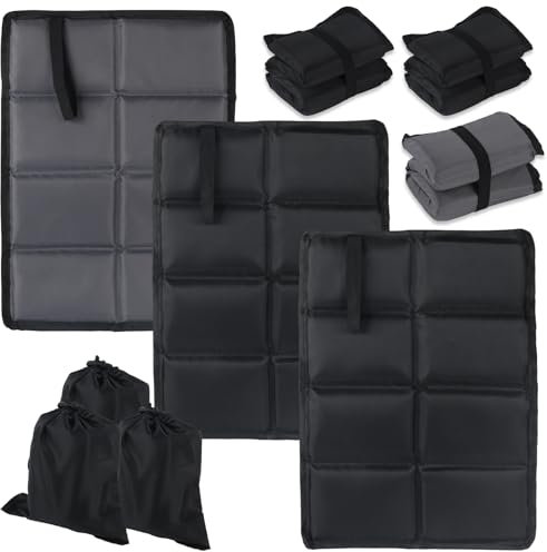 3 Set Thermo Sitzkissen Faltbare Sitzunterlage, Sitzkissen Outdoor Sitzmatte, wasserdichtes sitzkissen outdoor, Faltbares Sitzmatte Wasserdicht Tragbar Kinder Sitzpolster für Outdoor Camping Wandern