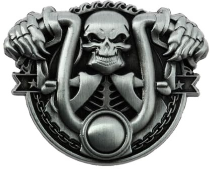 Pin's Squelette Bicker - On The Road To Hell - 4,5x3,6cm - Tête de mort - qualité de finition - Epingle - Broche - Badge - PINS GOTHIQUES