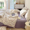 Sedefen Housse de Couette 240x260 cm Violet Blanc Cerise Ado Adultes Parure de Lit 2 Personnes avec Fermeture Éclair Filles Housse Couette en Microfibre avec 2 Taies d'oreiller 65x65 cm