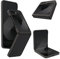 qichenlu Kugelsicher Aramidfaser 600D Schwarz Aramid Hülle für Z Flip 6 5G,Militärstandard Stoßfest Extrem Dünn Cover Case Hartschale für Samsung Galaxy Z Flip 6 5G