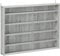 HOMCOM Vitrine pour Collection vitrine Murale 80 x 9,5 x 60 cm avec 4 étagères réglables en Hauteur et 2 Portes coulissantes en Verre, pour Collection de Figurines et Voitures Miniatures, Gris