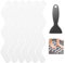 Newpop 36 Piezas Tiras Antideslizante Bañera, Cinta Antideslizante Ducha, Pegatinas Antideslizantes Bañera con Raspador, Wavy Calcomanías de Seguridad, para Bañera, Ducha, Escaleras (Transparente)