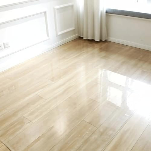 XBDLYQBD PVC-Teppichschutz, Bodenmatte aus Kunststoff, durchsichtig, für Zuhause, Flur, Küche, Läufer, wasserdichte transparente Kunststoffrolle, schützt Böden vor Schmutz und Wasser