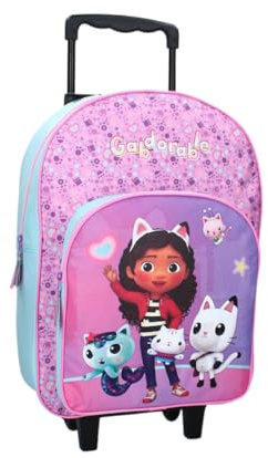 Mybagstory - Zaino Trolley per Ragazza Gabby's Dollhouse - Bambino - Scuola - Asilo