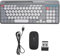 Wireless Keyboard and Mouse Combo, Full Sized Cordless Ergonomic Keyboard Mouse, 2.4GHz Wireless Bluetooth Vintage Keyboard Mouse Set for Game Type