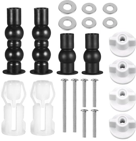 UICCVOKK WC Sitz Befestigungsset, Toilettendeckel Befestigung, Toilettensitz Sortiment, Klobrille Befestigungsset, WC Brille Toilettensitz Behoben Schraube für Toilettensitz Reparaturteile Zubehör