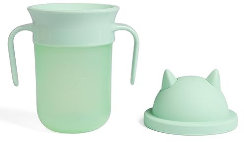 Vaso Aprendizaje Bebé Antiderrame 360° Antigoteo Niños 6-12 Meses Vasos Agua Ergonómico Manos Pequeñas Libre BPA Fácil Limpieza Vasos Antivuelco Bebé Taza Primer Vaso Ideal Bebés Agua Copo Antifugas