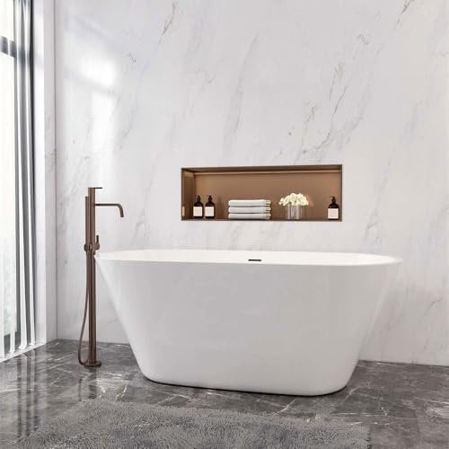 Acezanble Modern Designer Bathroom Freestanding Double Ended Bath Bathtub 1500x700mm
