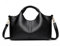Weiches Leder Damen Handtasche Tote Bag Mode Luxus Frauen Schultertasche Trendy Weiblich Pendeln Crossbody Taschen Geldbörse, Schwarz , Einheitsgröße