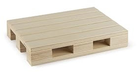 Excelsa Real Wood - Bandeja para palés de Madera, Haya, 4 tamaños Disponibles, para Aperitivos y quesos (20 x 15 cm)