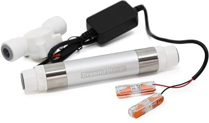 LED UV-C Desinfektionsgerät mit 3/8 Zoll Steckanschlüsse zur Wasserentkeimung für Wohnmobile & Filtersysteme - DC12/24V.