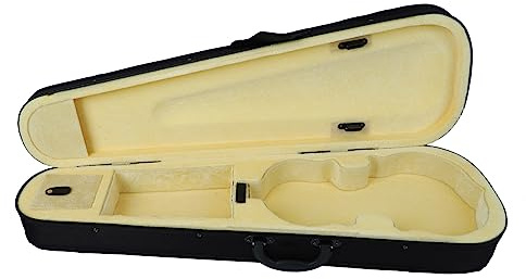 LIYJTK 4/4-Geigenkoffer-Rucksack, bequemer, Verstellbarer Schultergurt für professionellen Geigenschutz, Oxford-Stoff-Schaumstoff (Beigefarbenes Futter)