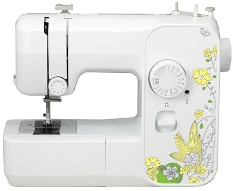 Nähmaschine, Leichte Nähmaschine in voller Größe mit 17 Stichen und 4 Nähfüßen. Nähmaschinen sind leicht, tragbar und kompakt.