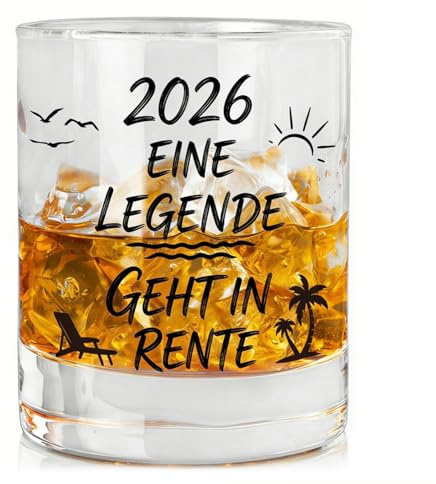 Bukecagif Bicchiere da Birra con Incisione, Bicchieri da Birra 0,3, Regalo per Pensionamento 2026, Bicchiere Weizen per Uomini e Donne, Idea Regalo per Pensionamento Colleghi
