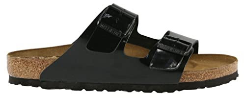 Birkenstock Womens Arizona Black Patent Birko-flor Sandals 39 EU