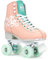 Rio Roller Script Retro Rollschuhe Disco Roller pfirsich peach/green, 40.5