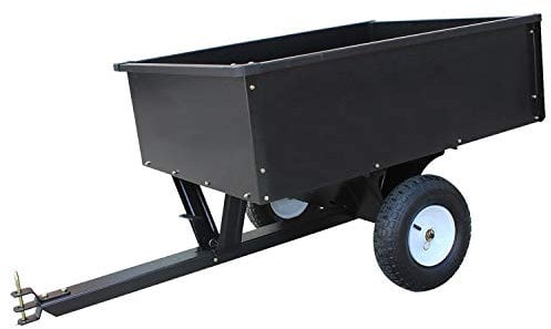 SECURA Remorque basculable capacité 180KG compatible avec Variolux Tracteur de pelouse
