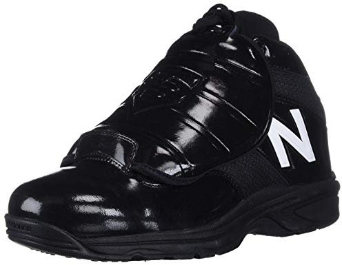 New Balance Men's 460 V3 Umpire Baseball Shoe, Mlb Black/White, 15 Wide