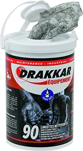 90 lingettes nettoyantes Mains impregnees DRAKKAR EQUIPEMENT - 14355