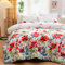 Bettdecke Bunt 135x200 4 Jahreszeiten Set 2 Teilig Atmungsaktive Zudecke Blumen Floral Muster Tagesdecke Schlafdecke Kuschelige Sommer Winter Quilted Gesteppte Steppdecke Microfaser Ganjahresdecke