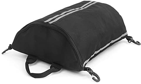 Lixada Kajak-Decktasche SUP-Deck-Tasche mit Reißverschluss und drehbaren Karabinerhaken, Kajak-Trockentasche, Decktasche für SUPs und Kajaks, Schwarz