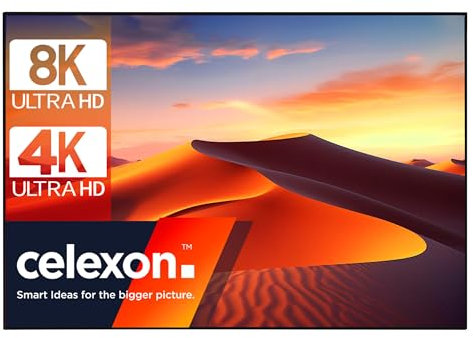 celexon HomeCinema High Contrast Frame Projector Screen 300 x 169 cm, 135 - Dynamic Slate ALR