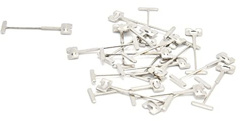 100Pcs T-Pins, Fliesen Ersatz Stahlnadeln Fliesen Nivelliersystem Kit Böden Wände Gebäude Fliesen Leveler mit Hoher Druckfestigkeit